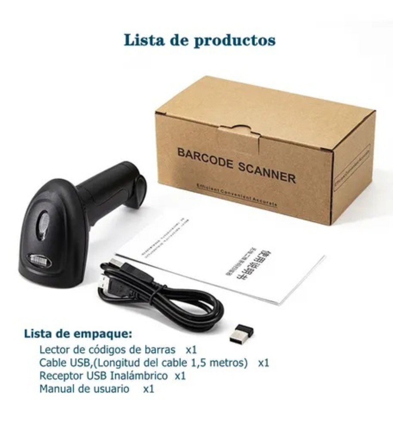 Lector de codigo de barra inalambrico